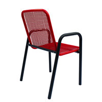 Table de pique-nique commerciale d'extérieur en métal, ensemble de meubles de jardin, table basse en acier, aire de jeux extérieure, patio, table et chaise