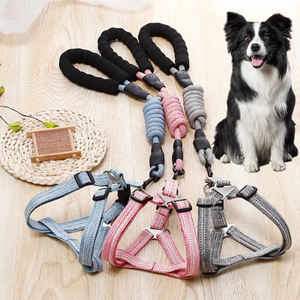 Nouveau designer pour animaux de compagnie personnalisé réglable rétractable luxe <span class=keywords><strong>chien</strong></span> produits pour animaux de compagnie <span class=keywords><strong>harnais</strong></span> en nylon formation de <span class=keywords><strong>chien</strong></span> laisse de vélo accessoires chiens - Product Image 1