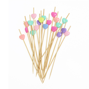 Stuzzicadenti in Bambù Multicolore per Cocktail, Spiedini Usa e Getta, Stuzzicadenti Alimentari in Bambù - Product Image 1