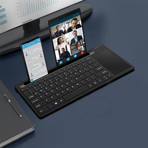 2025 nuevo teclado Multimedia recargable con teclado inalámbrico Touchpad integrado para iphone ipad Tablet Pc - Product Image 2