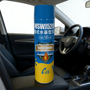 Extintor <span class=keywords><strong>de</strong></span> Agua Nebulizada <span class=keywords><strong>de</strong></span> Acero Inoxidable <span class=keywords><strong>de</strong></span> 3L, Clase ABEF, con Pasador <span class=keywords><strong>de</strong></span> Fácil Extracción para Incendios en Cocina y Automóvil, Fórmula Anticongelante - Product Image 5