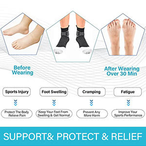 Tùy Chỉnh Chuyên Nghiệp Marathon Chạy Vớ Cho Nam Giới Phụ Nữ Thể Dục Thể Thao Nhanh Chóng Khô Mồ Hôi Thấm Mắt Cá Chân Nén Vớ Thể Thao - Product Image 6