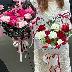 Materiales de envoltura de flores <span class=keywords><strong>LUCIA</strong></span>, suministros de envoltura de ramo, papel de regalo de flores para el Día de San Valentín LF160685 - Product Image 4