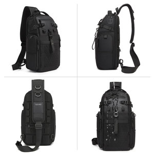 OZUKO 9844 여행 크로스바디 백 남성용 대용량 방수 슬링 팩 편안한 스트랩 당일 치기 여행 - Product Image 2