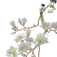 Papier peint floral élégant, motif oiseau magnolia, papier décoratif pour revêtement mural, salon, chambre, hôtel, intérieur