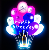 Bouteille d'affichage à LED Offres Spéciales pour porte-champagne accessoire de base de vin lumineux pour les décorations de fête d'anniversaire de boîtes de nuit