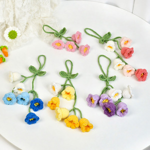 AYOYO délié fleur produit fini fête <span class=keywords><strong>des</strong></span> mères <span class=keywords><strong>cadeau</strong></span> 2025 cloche orchidée bricolage à la main tissage pendentif porte-clés - Product Image 2