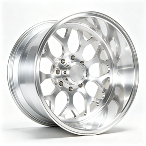 Jantes forgées sur mesure de type H de 20, 26, 28, 30 pouces, 6x139.7 8x180, jantes en alliage super simple polies à fond profond pour F150 Humme GMC - Product Image 2