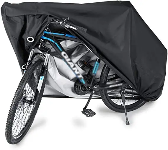 Sıcak bisiklet örtüsü 190T Oxford Polyester su geçirmez toz geçirmez elektrikli bisiklet bez açık