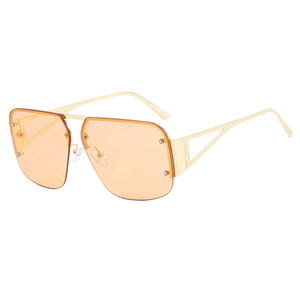 Customized New Retro <b>Square</b> Trendy <b>Sunglasses</b> Fashionable and Versatile Women's <b>Sunglasses</b> - Product Image 6