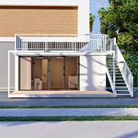 Villa de lujo con estructura de acero de alta calidad, casa prefabricada para vivir, para cocina, baño, dormitorio, edificio de oficinas