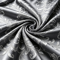 Tissu Jacquard Brocart Teint 100% Polyester Direct Usine 120GSM Respirant Écologique Poids Moyen Largeur 98" Pour la Maison