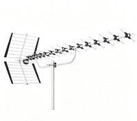 Antenne TV Yagi HD extérieure OEM - Antenne numérique longue portée à signal stable pour zones périurbaines et rurales UHF/VHF à gain élevé pour montage sur toit