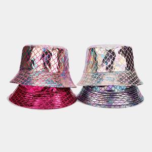 Moda brillante PU sirena escala Reversible <span class=keywords><strong>lluvia</strong></span> cubo gorra hombres y mujeres diario esquí Casual aplicable <span class=keywords><strong>para</strong></span> fiesta Rave - Product Image 2