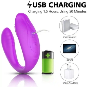 Vibrador para Mujeres en Forma de U, Masajeador de Clítoris y Punto G, 10 Velocidades, Control Remoto, Manos Libres, Juguetes Sexuales, Vibración, Impermeable - Product Image 6