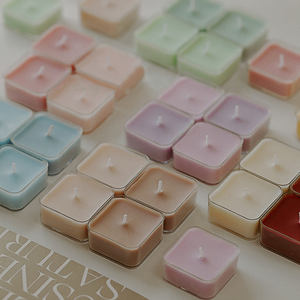 Atmósfera hecha a mano sentido pequeño color lindo <span class=keywords><strong>mini</strong></span> ins fragancia perfumada fragancia té cera vela perfumada - Product Image 5