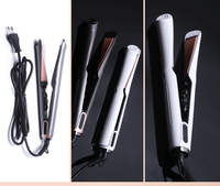 Lisseur-boucleur 2-en-1 de haute qualité, fer à lisser multifonction professionnel personnalisé, chauffage PTC, écran LCD, USB/électrique pour hôtels