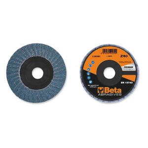 BETA - 112020206 Flap <b>discs</b> with zirconia abrasive cloth, <b>plastic</b> backing pad, double flap construction ø 180 mm (multi-pack) - Product Image 4
