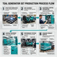 Générateur diesel silencieux de type moteur, 15 kW à 40 kW, usage domestique, vitesse 1500 tr/min, 400 V/220 V, 50 Hz/60 Hz, ATS