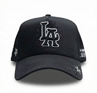 Petjes OEM Custom Rhinestone Originele Junior H Caps Gorra Petjes Jubileumcollectie Zwarte 5-Panel Baseball Petjes 31 Petjes met doos