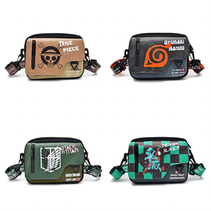Nouveau Sac Anime Tendance Style Sportif 8 Designs Luffy Démon <span class=keywords><strong>Kakashi</strong></span> Sac Bandoulière Croisé Téléphone Portable Oxford - Product Image 1