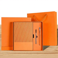 Ensemble cadeau de bloc-notes en cuir PU A5 avec logo personnalisé OEM ODM, stylo, clé USB, boîte cadeau promotionnelle pour entreprise, vente en gros, impression UV