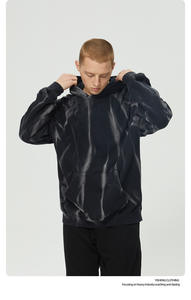 YSW013 Sudadera de Felpa Francesa Personalizada al por Mayor, 100% Algodón, 420 g/m², Gruesa, Lavada Vintage, Ecológica, Tie-Dye de Primavera, Talla Grande para Hombre - Product Image 2