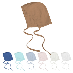 Nuevo modelo de logotipo personalizado productos para bebés Color sólido niños sombreros de punto Simple Unisex <span class=keywords><strong>verano</strong></span> perfecto suave <span class=keywords><strong>gorro</strong></span> de bebé - Product Image 1