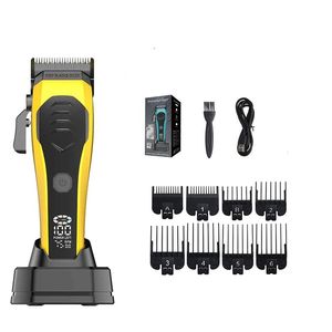 Offre spéciale tondeuse à cheveux sans fil à grande vitesse tondeuse Machines de découpe de cheveux rechargeables réglables avec base de charge pour <span class=keywords><strong>barbier</strong></span> - Product Image 6