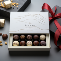 Boîtes personnalisées avec couvercle et base pour chocolats, fabricant de boîtes à chocolat avec logo personnalisé pour gâteau au tiramisu