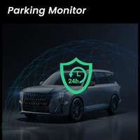 4K 3-Linsen-Mini-Dashcam mit WLAN- und GPS-Funktion, passend für max. 512-GB-Karte, 3,2-Zoll-Bildschirm, Live-Video-Check über App auf dem Telefon, WLAN-Dashcam