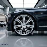 Jantes forgées argentées à 7 larges rayons 18 19 20 21 22 pouces 5x112 5x114.3 5x120 5x130 6x139.7 pour BMW Audi Lexus Toyota LC Prado