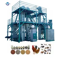 CE 3000 kg/h linea di produzione di Pellet di mangime per pollame mangimi per polli macchine per la produzione di Pellet macchina per la lavorazione di mangimi per animali