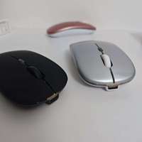 2026 New in Stock Dual Mode Wireless Mouse 2.4GHz/BT Rechargeable Silent Ultra-thin Ergonomic Mice for Laptop Mac Use