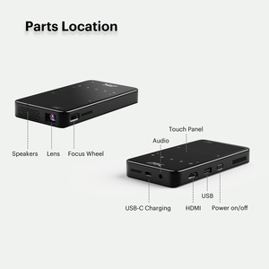 Mini Proyector Inteligente DLP de 200 Pulgadas 4K HD Portátil para Interiores y Exteriores con Batería Integrada - Product Image 2