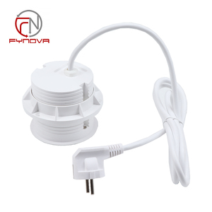 Prise de courant <span class=keywords><strong>multicouche</strong></span> ronde intégrée à œillet USB Prise de rallonge de bureau encastrée IP44 Plastique pour les normes EU AU CN - Product Image 6