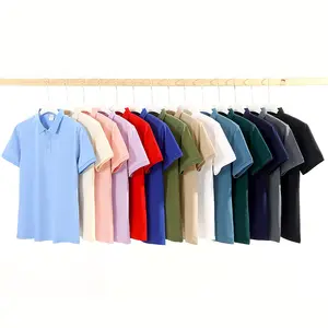 Hochwertiger Logodruck Ärmel gestrickt Frühjahr T-Shirts Pullover Herren individuelles Design Polo-Hemd Mannes-T-Shirt für Herren
