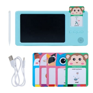Machine d'apprentissage en plastique, jouet éducatif avec tableau de lecture et de dessin, insertion de cartes, prend en charge <span class=keywords><strong>l</strong></span>'anglais, le russe, <span class=keywords><strong>l</strong></span>'<span class=keywords><strong>espagnol</strong></span> - Product Image 6