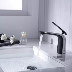 SANIPRO, fregadero de lavabo moderno de estilo único de alta calidad, grifos de baño, grifos montados en cubierta, grifo mezclador de lavabo de latón - Product Image 5