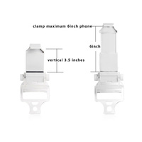Clip de téléphone pour manette Slim Pro Dual Shock Grip pour smartphone, support de jeu à 180 degrés, support de montage pour PlayStation