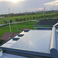 Auvent rétractable électrique en aluminium, pare-soleil, isolation thermique, imperméable, pour véranda, toit en verre, villa, terrasse