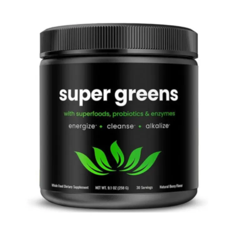 โรงงานในสต็อกผงผักเขียวออร์แกนิกทั้งอาหาร Super Greens