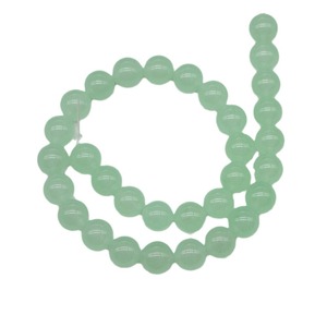 Cuentas sueltas redondas de calcedonia verde esmeralda para hacer pulseras, cuentas de piedra de 8mm, piedra natural, suministros para hacer joyas DIY - Product Image 4