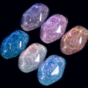 Kodies Gel Aurora gel sơn móng tay long lanh Shimmery Gel đánh bóng nhãn hiệu riêng bán buôn Nail Nguồn cung cấp phản quang gellak làm móng tay - Product Image 3