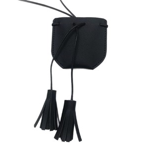 Fashionable accessories: <b>Necklace</b> sachet bag, minimalist design, lychee-textured leather, pendant <b>necklace</b>, <b>small</b> bag, earphone - Product Image 5