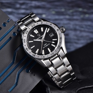 PAGANI Design 2025 Men's Luxury Automatic <b>Mechanical</b> GMT <b>Watch</b> with Sapphire Glass Stainless Steel Band New Desert Texture - Product Image 6