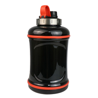 Grande bouteille d'eau motivante avec marqueur de temps, grande ouverture, en PETG, pour le sport, bouteille de boisson motivante OEM 3,2 L