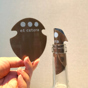 Vertedor de <span class=keywords><strong>Vino</strong></span> y Discos Antiderrames, Vertedor de <span class=keywords><strong>Vino</strong></span> y Whisky de Aluminio, Discos Reutilizables Ultrafinos, Personalizables - Product Image 1