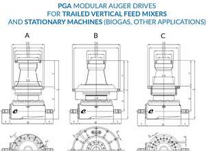 Unidad de barrena de alta velocidad, caja de cambios planetaria mezcladora de alimentación pequeña agrícola personalizada de alto par para mezcladoras de alimentación arrastradas - Product Image 3