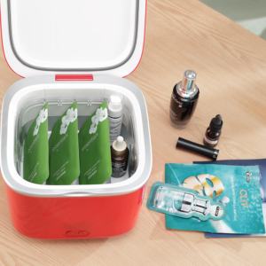 Profesional 8-14 ℃   Refrigerador para Productos de Cuidado de <span class=keywords><strong>la</strong></span> Piel con Placa Calefactora para Mascarillas, Enfriador y Calentador de Belleza Peltier de Carga Superior de 4L PT-801 - Product Image 4